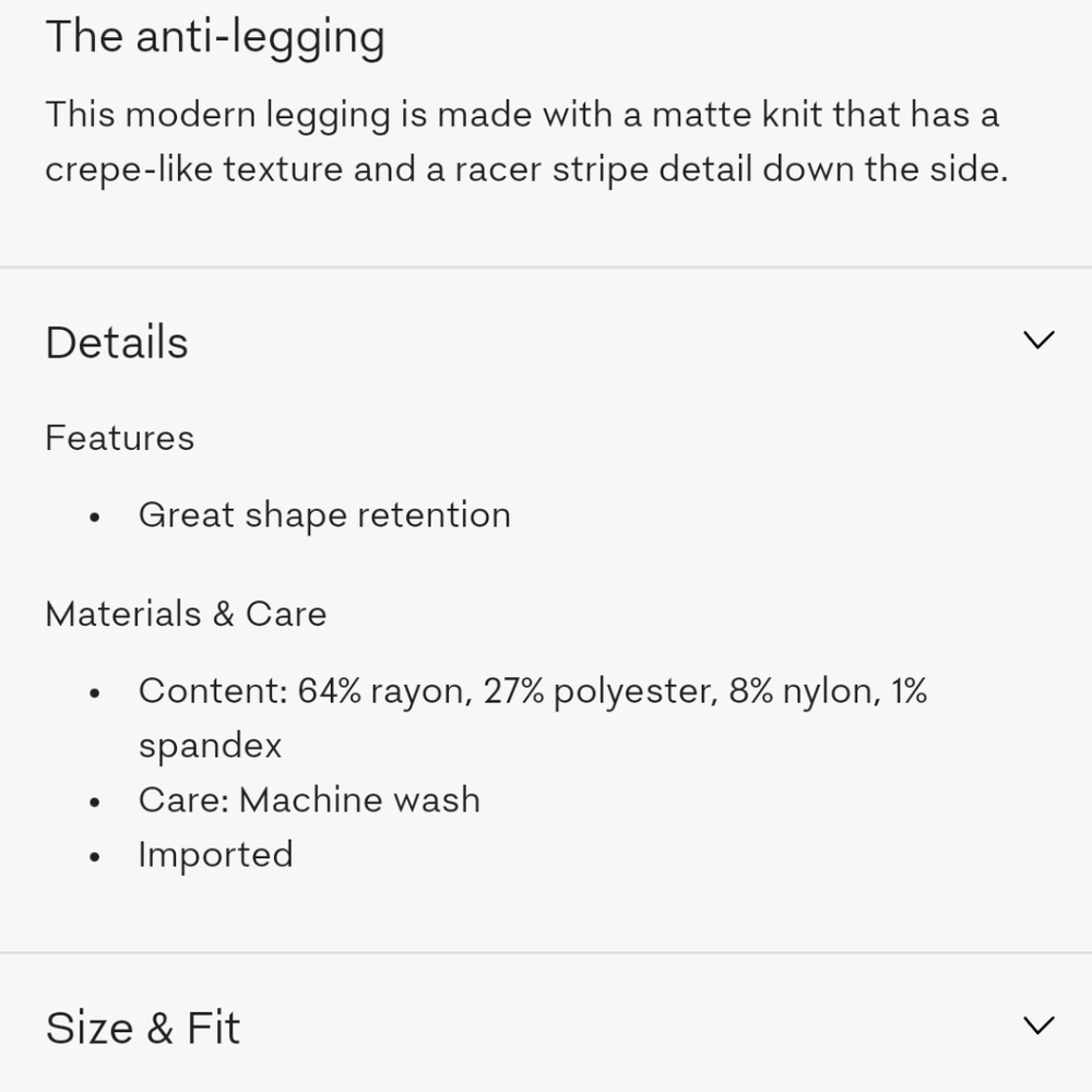 Aritzia NWT The Group Babaton Val Leggings - Picture 8 of 15